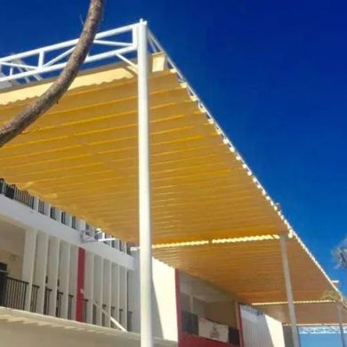 RÈM TRẦN XẾP LỚP HỆ DÂY CÁP