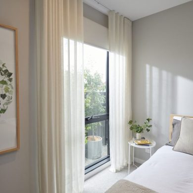 Rèm vải voan thô